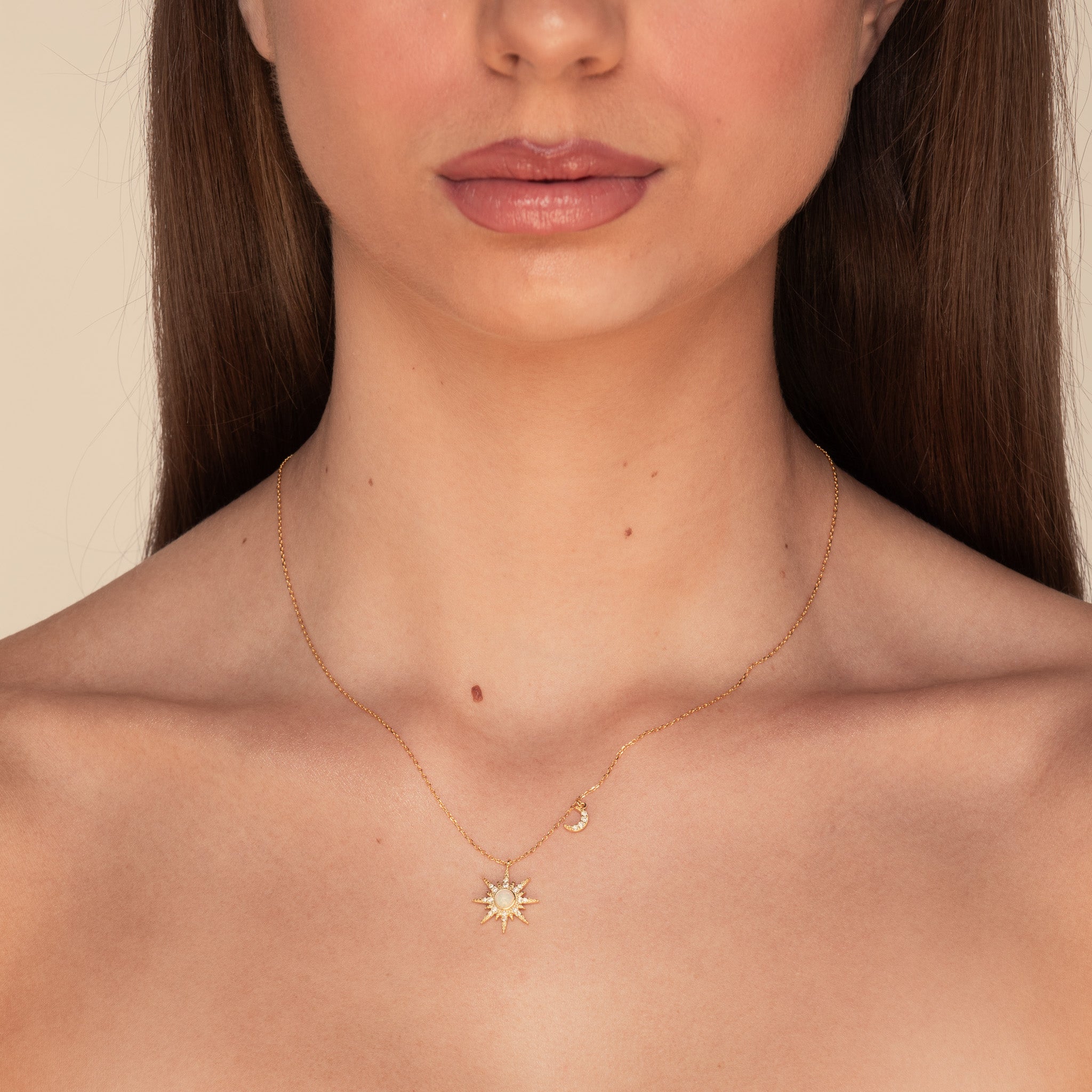 Constellation Opal Necklace Gold