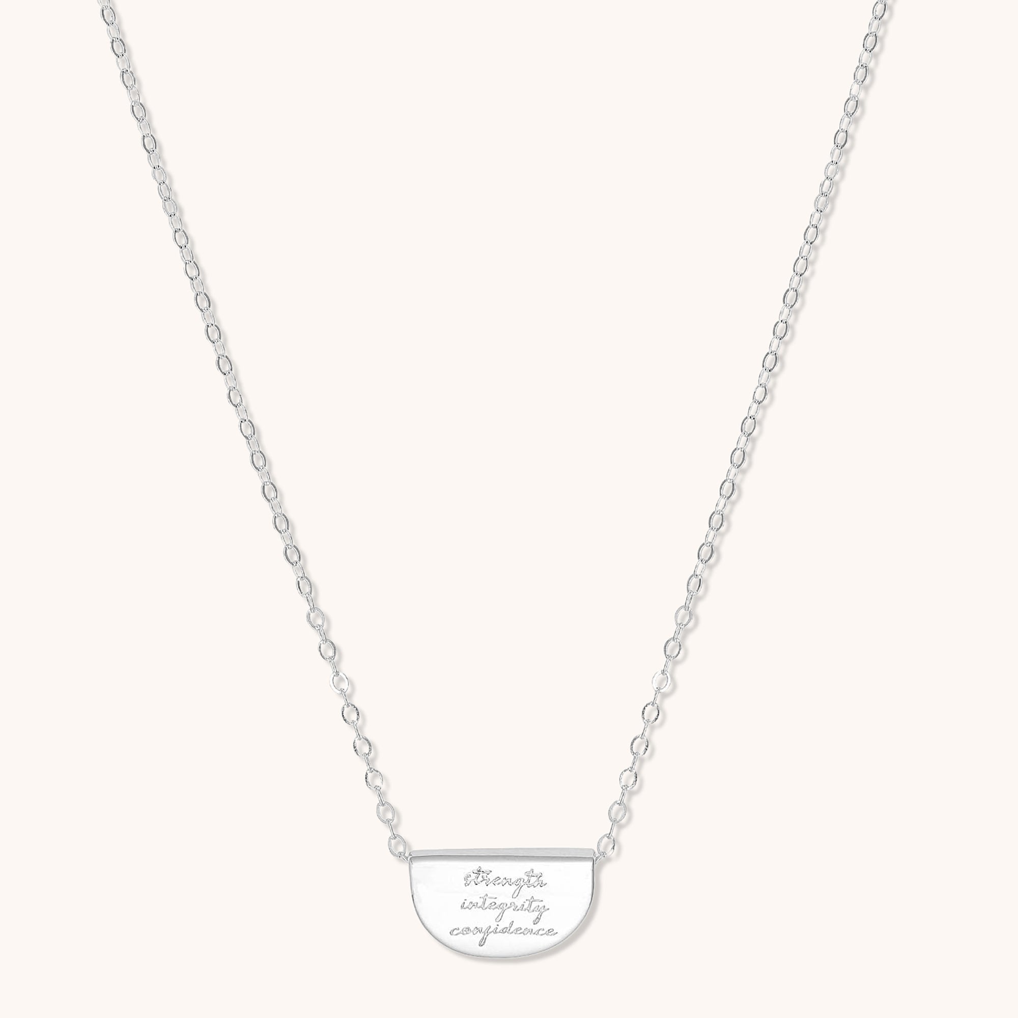 Birth Flower Necklace August (Poppy) Silver