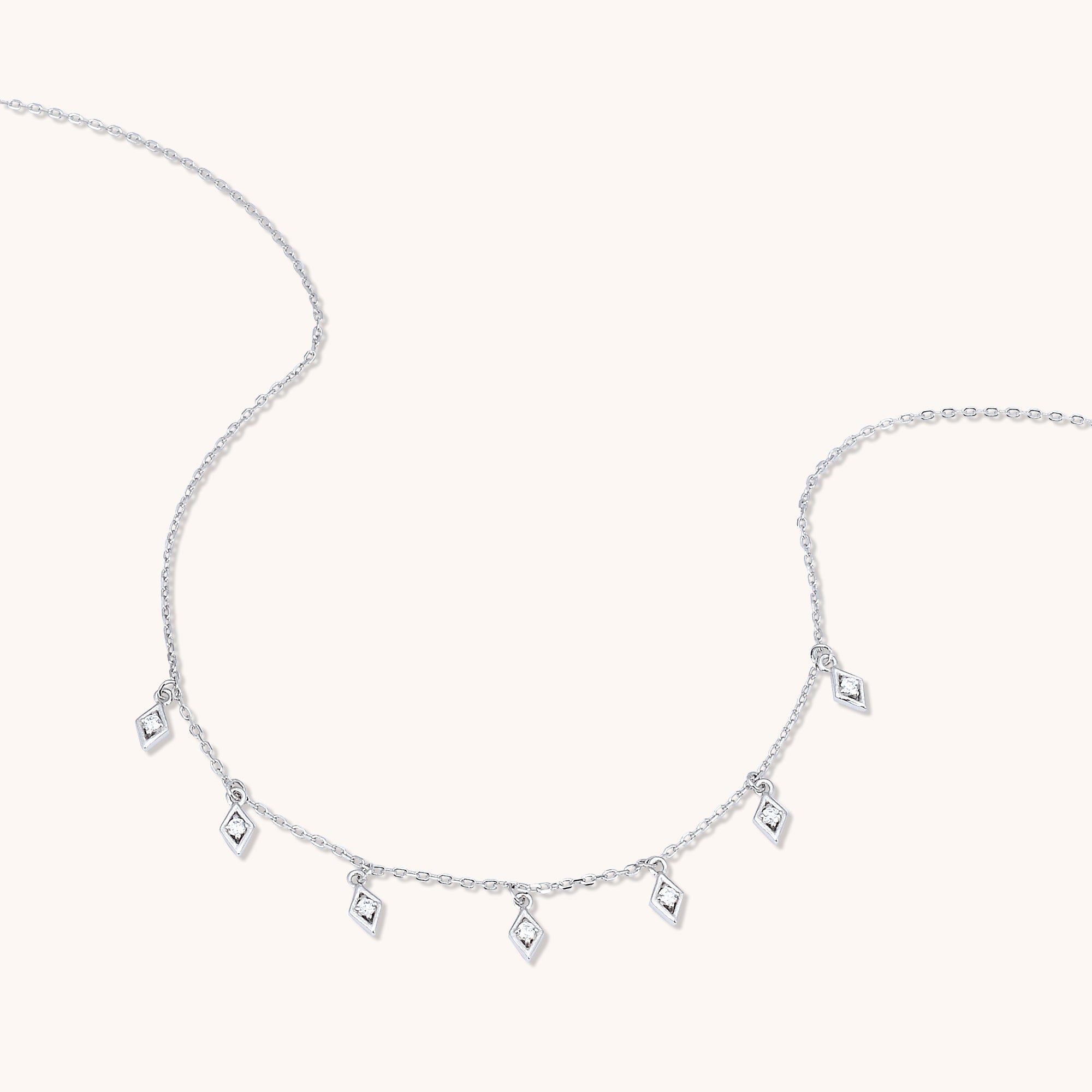 Constellation Dangling Necklace Silver