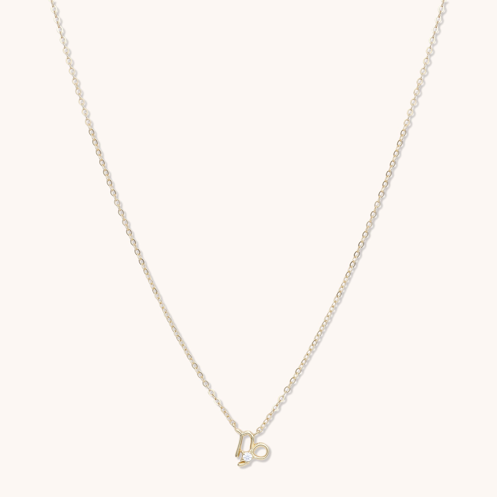 Capricorn Star Sign Necklace Gold