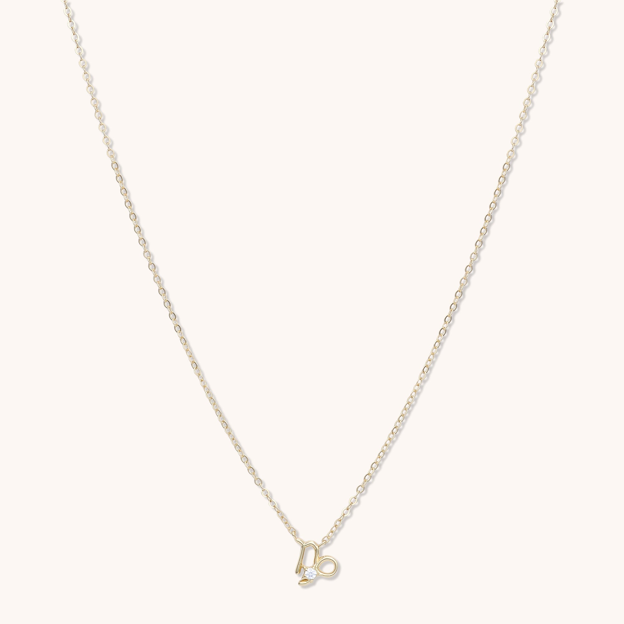 Capricorn Star Sign Necklace Rose Gold