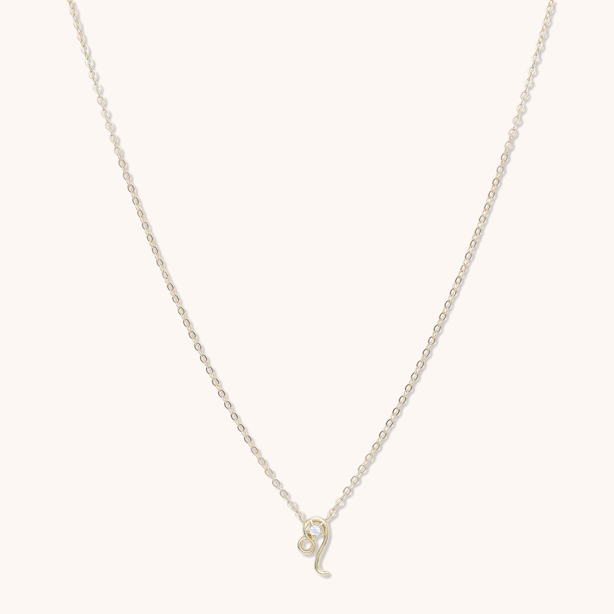 Leo Star Sign Necklace Gold