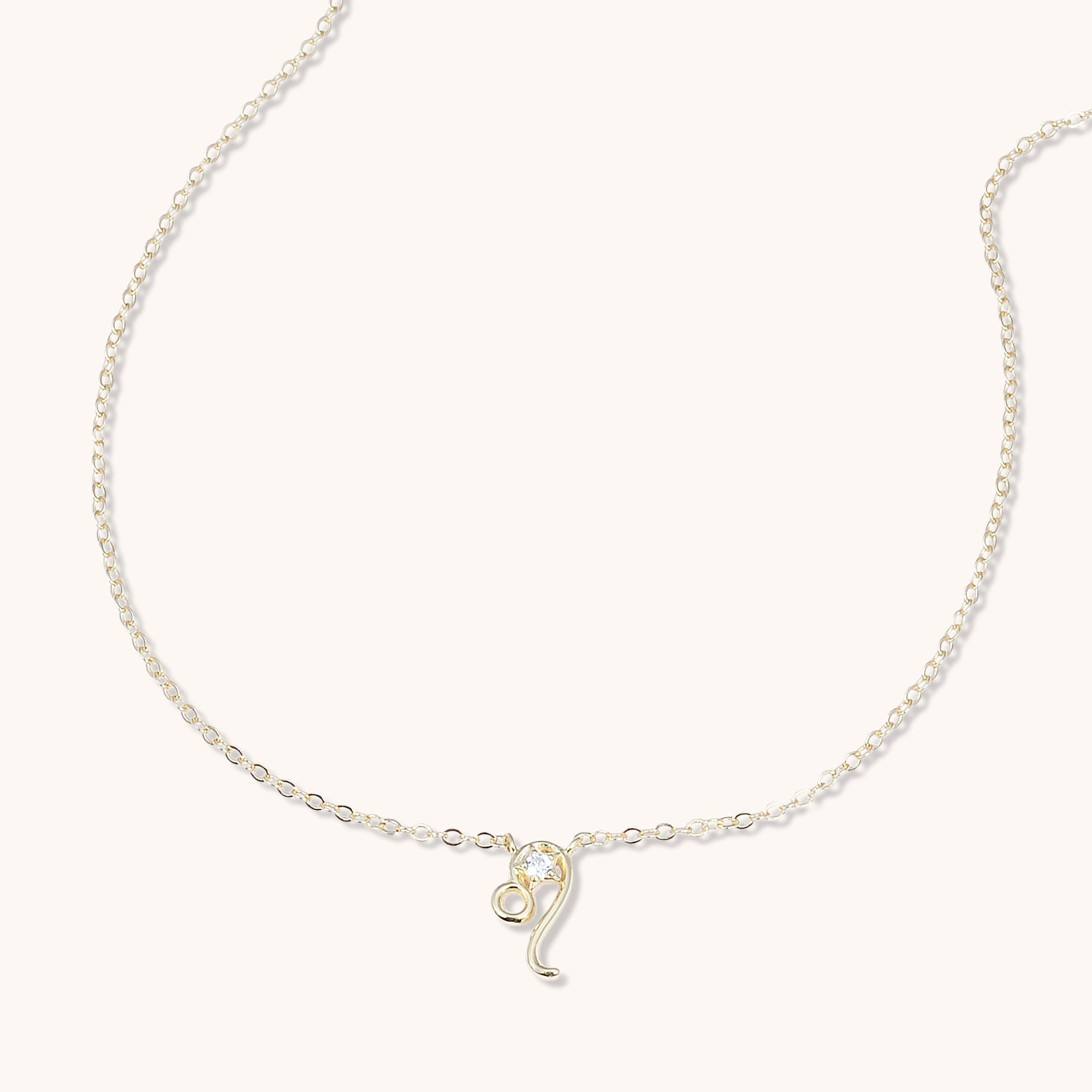 Leo Star Sign Necklace Gold