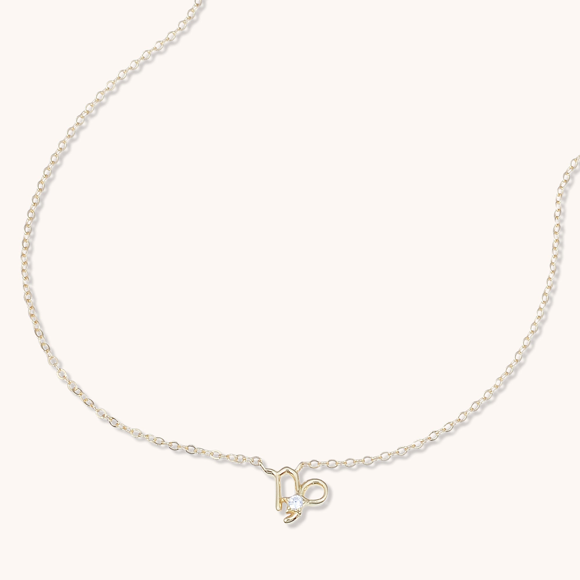 Capricorn Star Sign Necklace Rose Gold