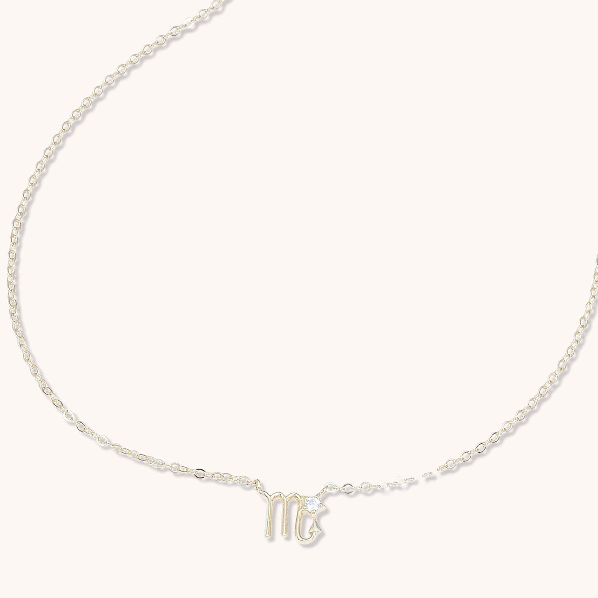 Scorpio Star Sign Necklace Rose Gold