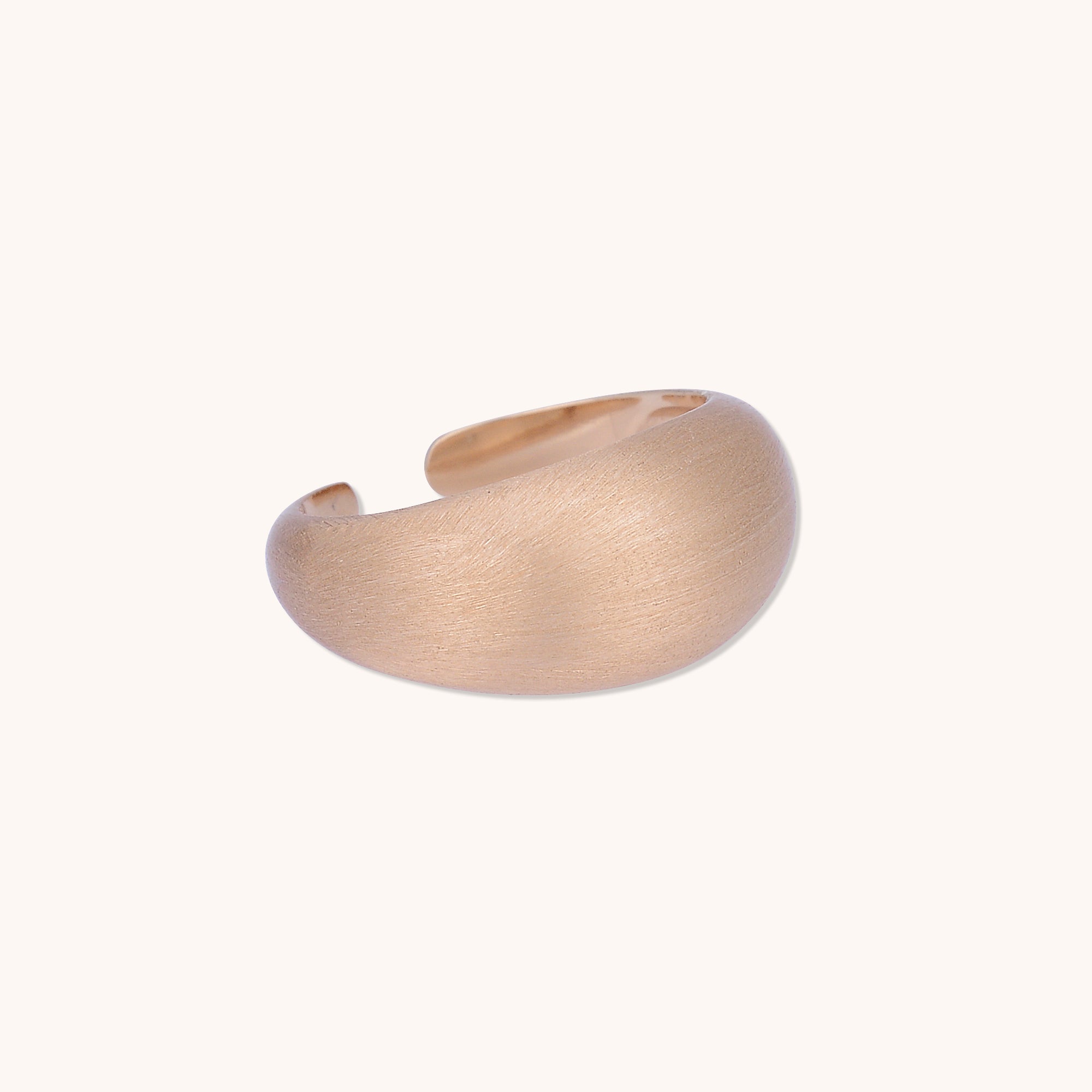 Matte Dome Open Ring Rose Gold