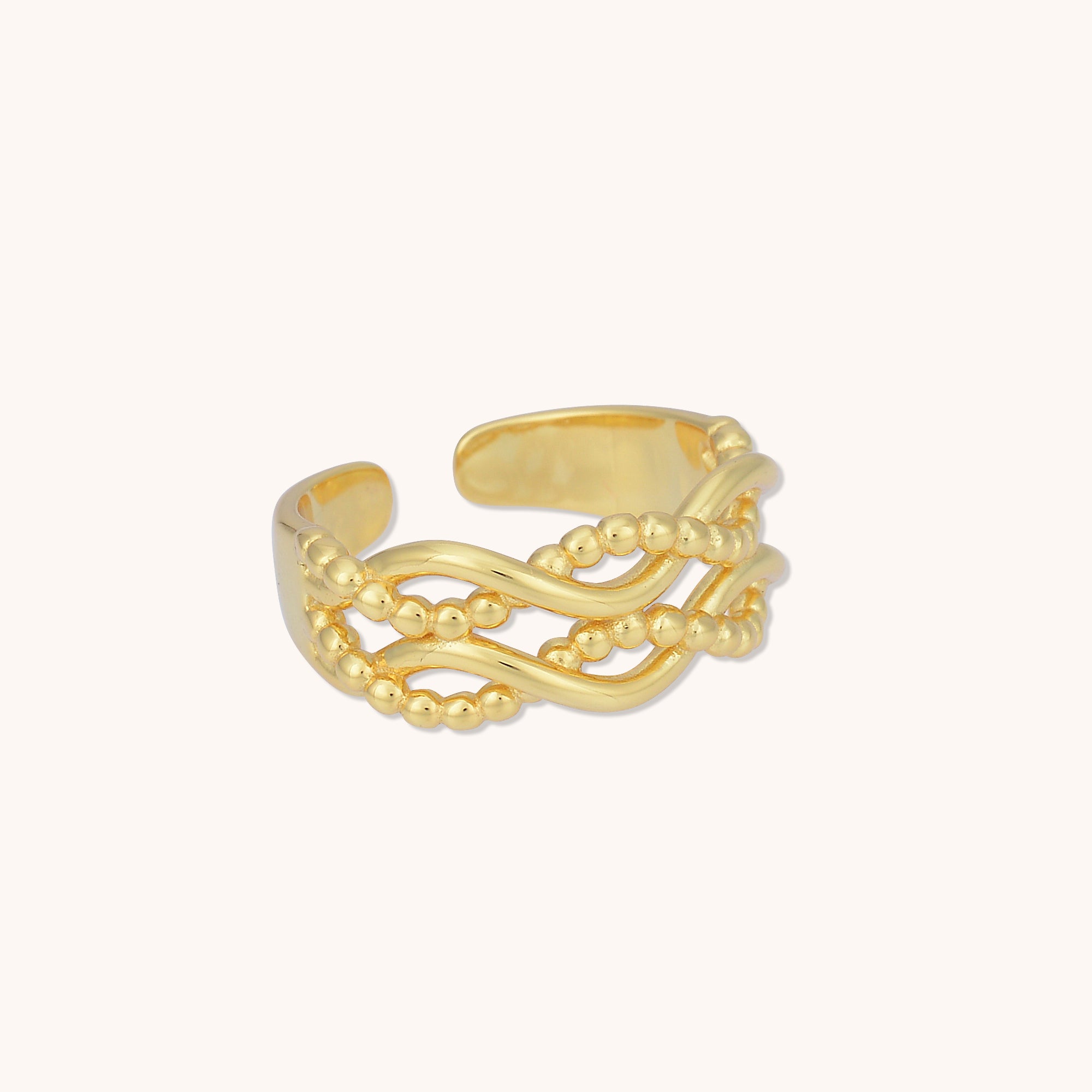 Weave Open Ring Gold