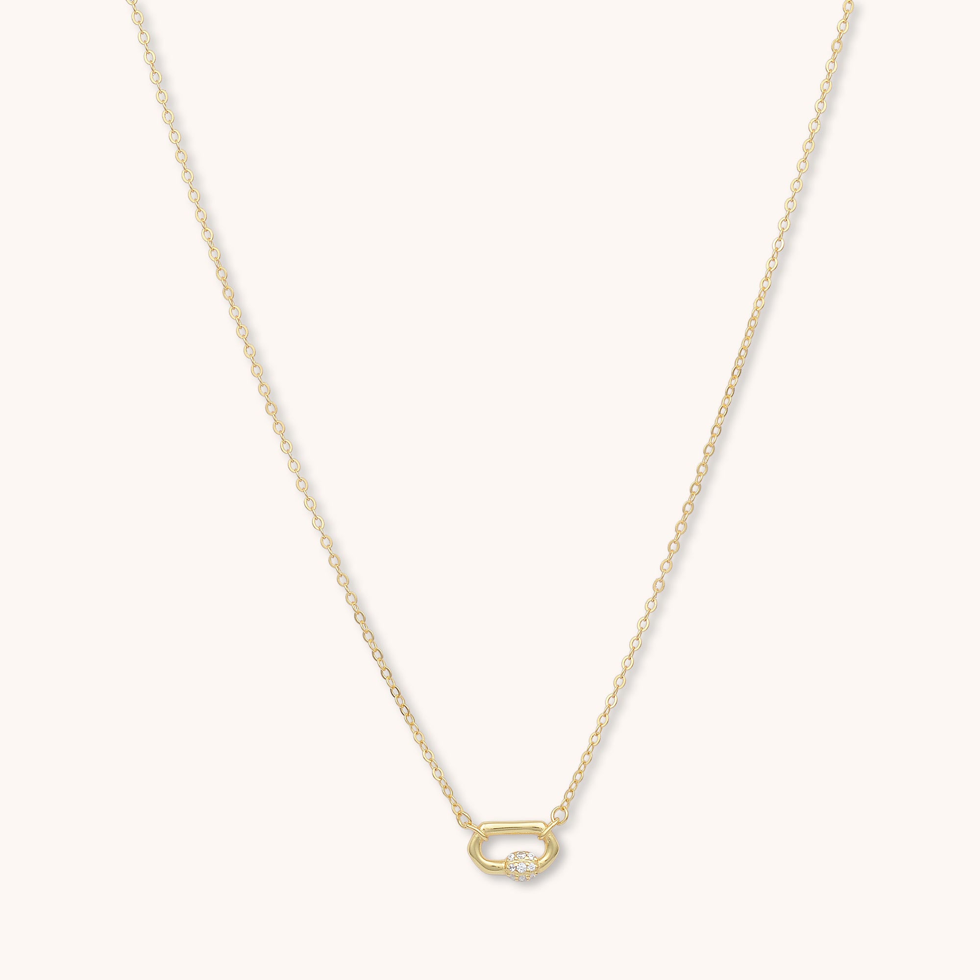 Solitude Bond Sapphire Necklace Gold