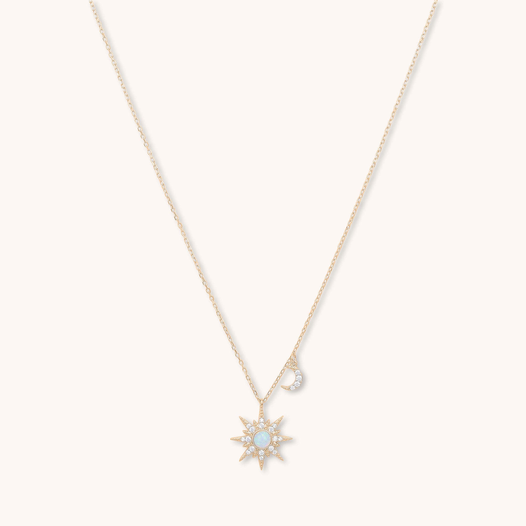 Constellation Opal Necklace Rose Gold