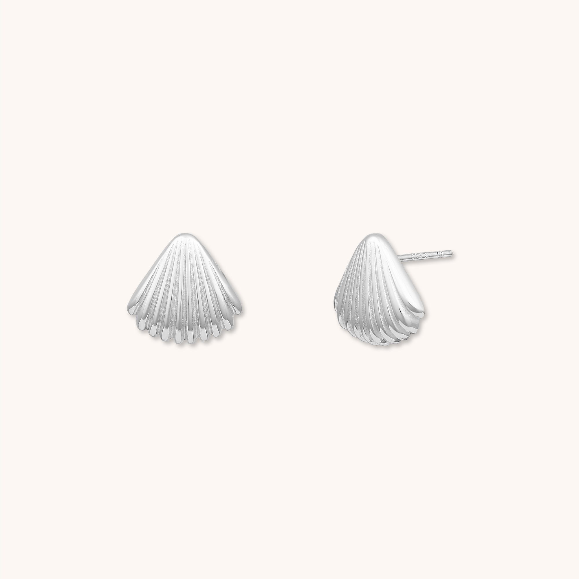 Shell Earrings Silver