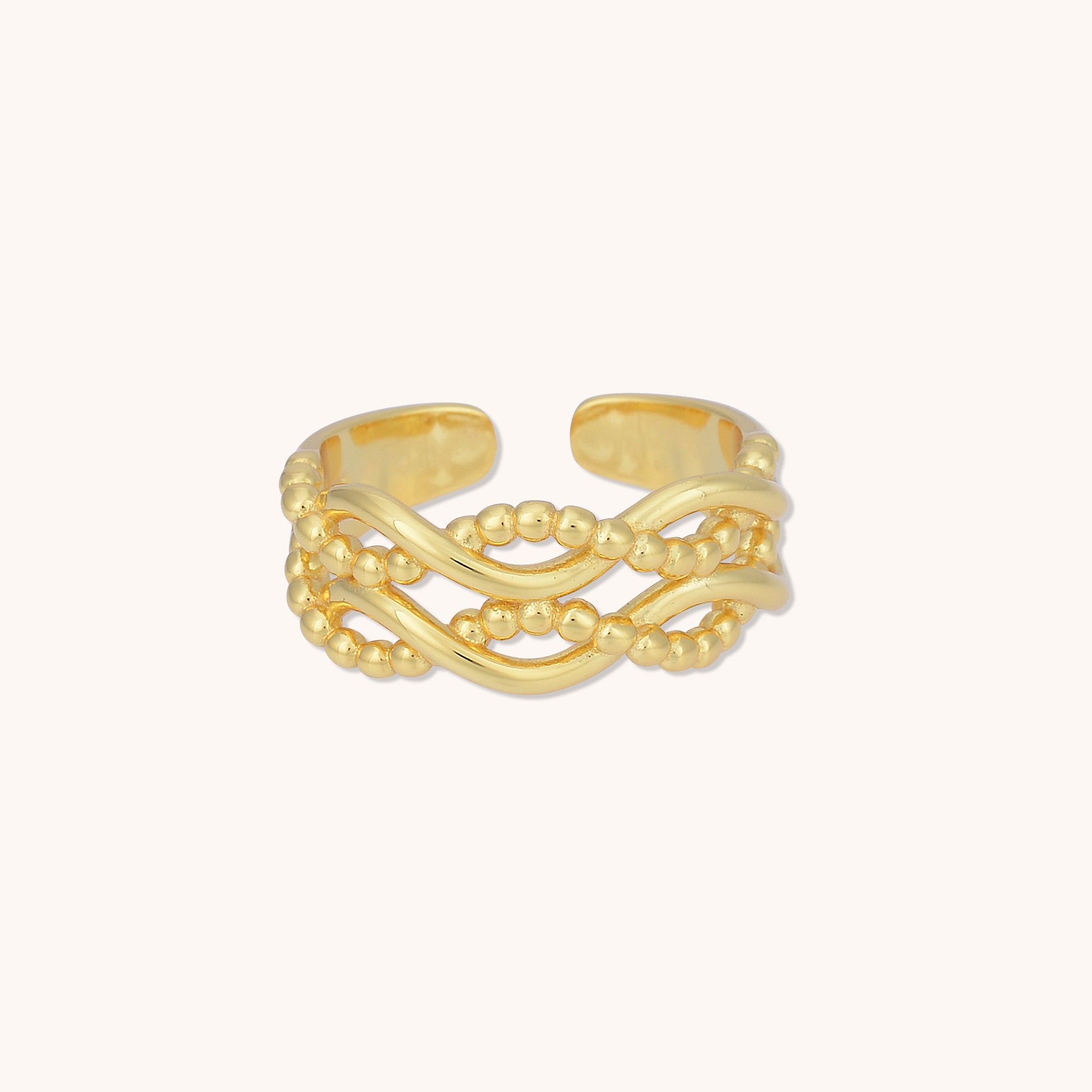 Weave Open Ring Gold